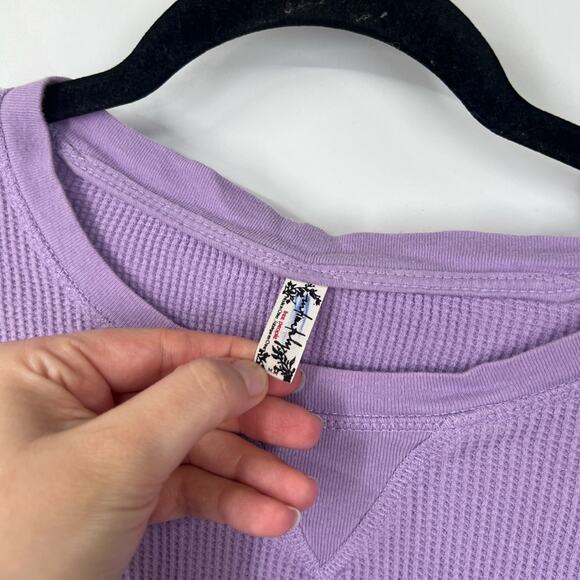 Intimately Free People Early Night Thermal Top in Lavender - Picture 3 of 7